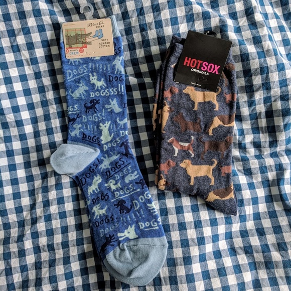 Blue Q Other - Blue Q and Hot Sox Dog sock lot
